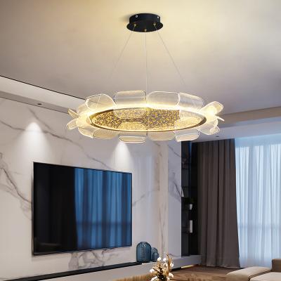 China Golden And Clear Modern Acrylic Ceiling Light High-Brightness for sale