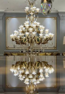 China High Quality Large Flower Chandelier For Grand Foyer Dining Room High-End Commercial Space for sale