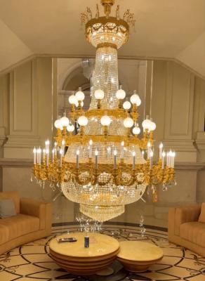 China Customized Contemporary Extra Large Chandeliers With High-End crystal pendants for sale