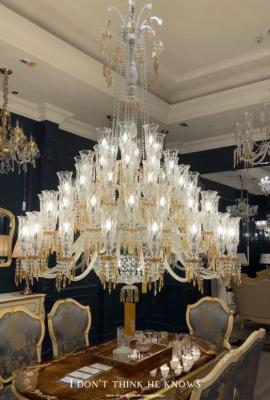 China Luxury France Style Chandeliers With Champagne Pendants for sale