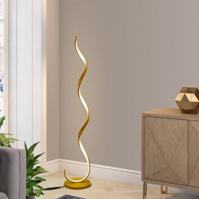 China Modern Minimalist Living Room Sofa Vertical Floor Lamp Art Arc Smart Minimalist Hotel Design Bedroom Bedside LED Floor Light for sale