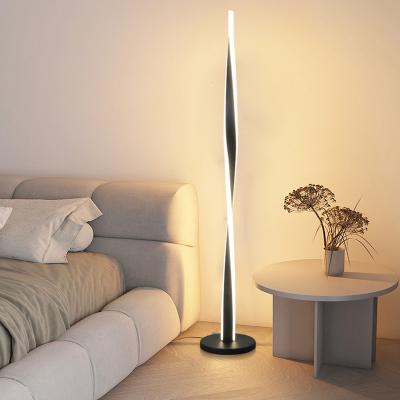 China Contemporary Retro Modern Minimalist Acrylic LED Light Stand Standing Sofa Side Home Bedside Decor Morden Floor Lamp for sale