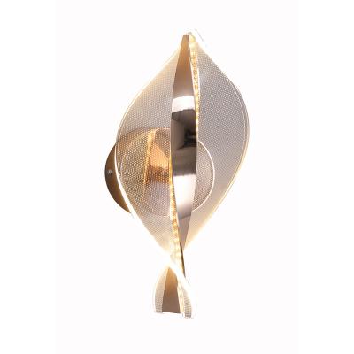 China Acrylic Tritone Modern Simple Creative Side Nordic Personality Living Room Bedroom Bed Popular Light Luxury Small Wall Lamp for sale