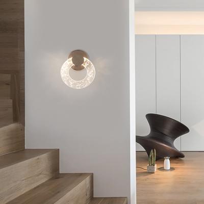 China 3000K Schlafzimmer Bettlampe Nordic Modern Einfaches Licht Luxus Wohnzimmer Wand Minimalist Blasen Kristall Wandlampe zu verkaufen