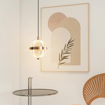 China Compass Entrance Hall Small Pendant Lamp Creative Personality Art Atmosphere High-end Decoration Headboard Hanging Line Lamp for sale