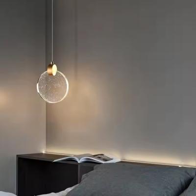 Chine Chambre de séjour en cristal ronde contemporaine maison décorative Led Pendant Light Pour l'hôtel Escalier de salon à vendre