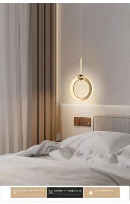 China Minimalist Circled Pendant Residence Decorative Simple Modern Lamps Hotel Restaurant Dinning Bedside Cafe Bar Chandelier Light for sale