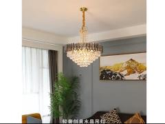 gold  crystal Pendant Chandelier Lights