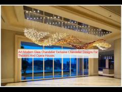 Art Modern Glass Chandelier Exclusive Chandelier Designs For Theaters And Opera Houses