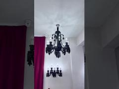 Custom Villa Project Lighting Design Modern Gold Art Glass Ceiling Chandelier Unique Tulip Glass Flo