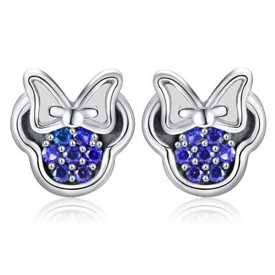 China 925 Sterling Siver High Level Custom Jewelry Trendy Animal Heart Shaped Animal 18K White Gold Plated 925 Silver Kids Stud Earrings Set For Girls for sale