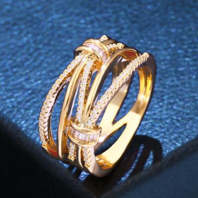 China Seavena Jewelry SAR20191265 Newest CLASSIC Yellow Gold Plated Wedding Rings for sale