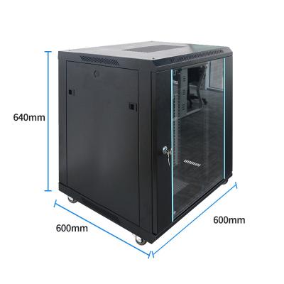 China Equipment Data Rack Network Server Network Cabinet 12U Server Network Cabinet Case Recessed Switch Enclosure Data Center Racks for sale