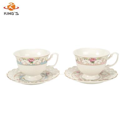 China Disposable Elegant English Style Afternoon Tea Cup Set for sale