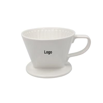 China Good Quality Viable Wholesale Customize Logo 3 Hole Filter Cup Coffee Dripper Pour Over Ceramic Coffee Dripper for sale