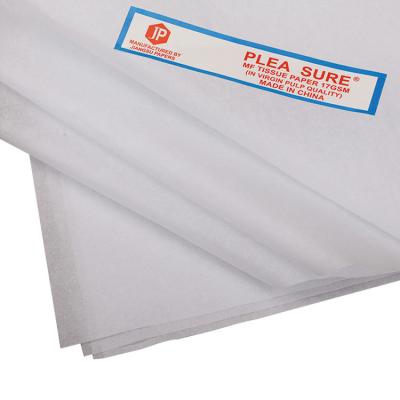 China 21GSM Moisture Proof White Silk Tissue Paper MF Wrapping Tissue Paper For Wrapping for sale