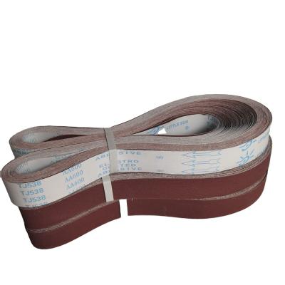 China Soft coated grinding and polishing cloth 50*2108 abrasive cloth with stainless steel metal grinding precision polishing abrasive belt for sale