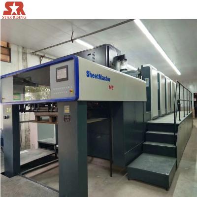 China Hotels super large format 2/4/5/6/8/12 multi color paper/steel offset printing printer machine for packing box/carton for sale