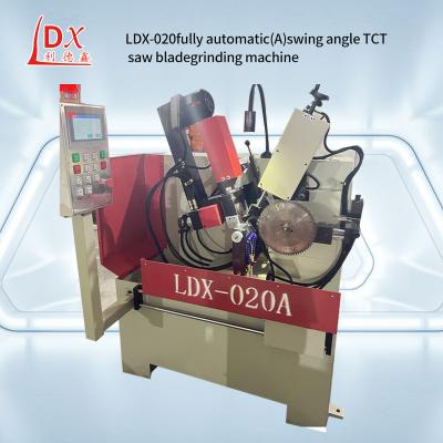 China LDX-026A Máquina de molienda de ángulo delantero y trasero de hoja de sierra de madera totalmente automática en venta