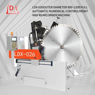 China LDX-026 Diámetro de molienda 500-2200MM Máquina de molienda de punta y ángulo trasero de hoja de sierra circular CNC completa en venta