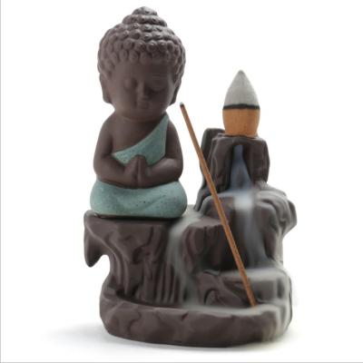 China Ceramic Cone Censer Porcelain Buddha Censer Backflow Tower Cones Sticks Holder for sale