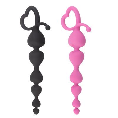 China Unique Heart Shape Butt Plug Sex Toys Anal Game For Man And Women Silicone Vagina Toys Adult Masturbating Anal Tool Sex Toys for sale