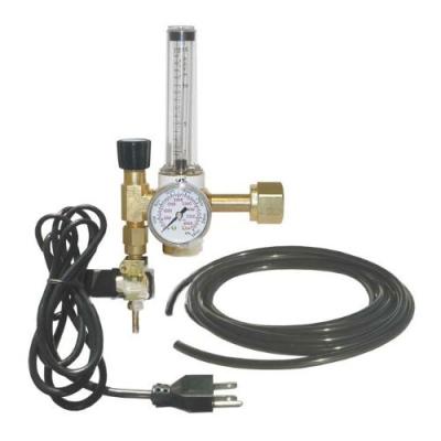 China Full Brass Material 191 ARGON/CO2 Gas Pressure Flowmeter Regulator Brass With Gauge for sale