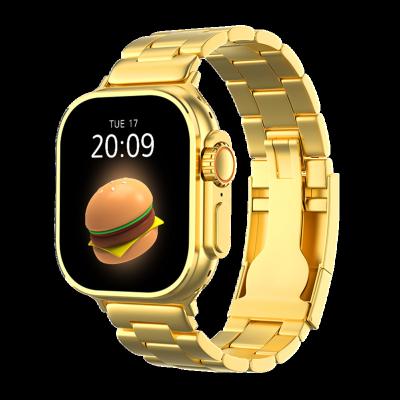 China MP3 Playback 2023 New 49MM Ultra Gold Smart Watch Series 8 Ultra Watches Bluetooth 5.3 NFC Smart honeycomb-style Sport BT Smart Wristband for sale