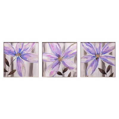 China Modern Vivid Wall Art Painting Home Decorative Print Abstract Flower Picture Design 3 Panels for sale