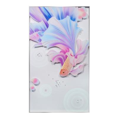 China Modern Most Selling Canvas Art Nordic Fish Painting Easy Products To Hang Decoration For Living Room for sale