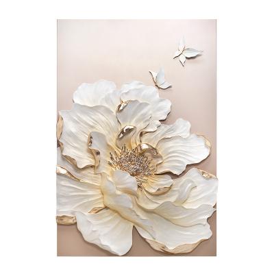 China Art Decor Manufactory Direct Wall Art Flower Paintings Pictures Home 3d Resin Painting for sale