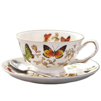 China Viable factory direct supply bone china mugs ceramic coffee cup afternoon tea set for daily use for sale