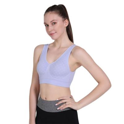 China Wholesale Fashion Breathable Nylon Spandex Vest Sports Bra Ladies Workout Clothes for sale