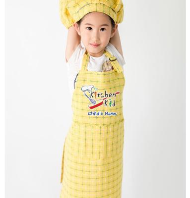 China Cartoon Cute Child Brief Sleeveless Cloth Baking Eating Painting Cooking Apron Oil Apron Anti-fouling Dress for sale