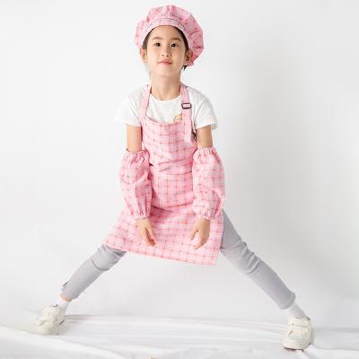 China Brief Slender Apron Parent-child Summer Child Apron Kids Chef Baking Printing Ceramic Training Logo for sale