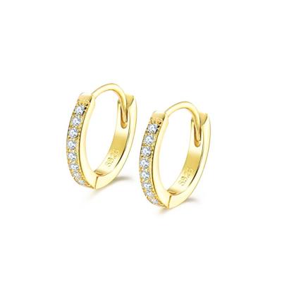 China CLASSIC Fashion European S925 Style Silver Earrings With Diamond Stud Earrings for sale