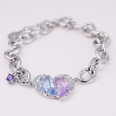 China European and American bracelet women's FASHIONABLE heart love plated bracelet for sale