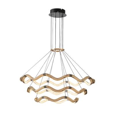 China Modern Modern Light Fixture Led Linear Can Be Customize Pendant For Living Room Bedroom for sale