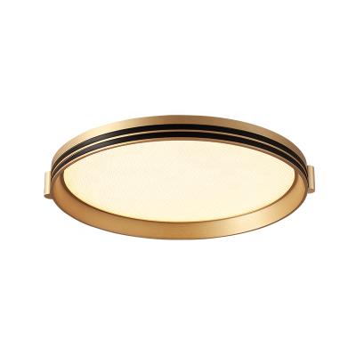 China Modern Led Luxury Simple Modern Aluminum Gold Round Ceiling Light White Lighting for sale