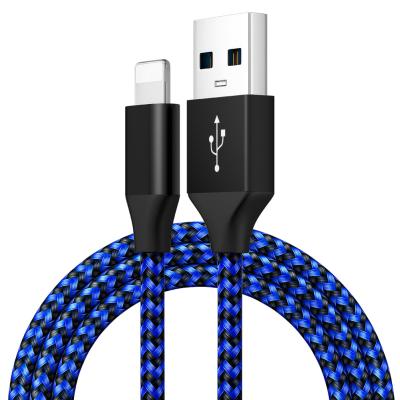 China Mobile Phone for iPhone USB Chargers 3ft 6ft Premium Nylon Braid Data Cable 10ft to Lightning Cable 2m for sale