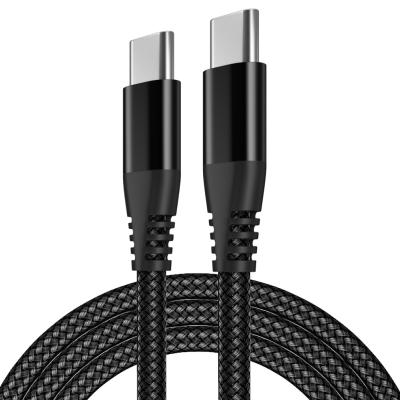 China iPhone 12 Type New Nylon Cable 10ft 60W USB 2.0 USB C to USB C Charging Cable For iPad MacBook Galaxy Switch Pixel LG Charging Cable for sale