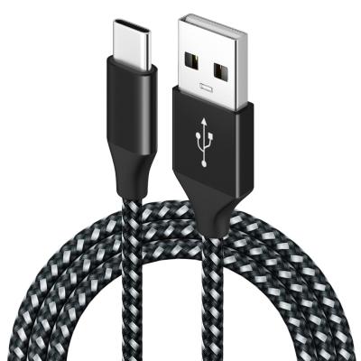 China Wholesale Nylon Braided Fast Charging Quick Charge QC3.0 Fast Charging Cable For Samsung 6FT 10FT Mobile Phone USB Charging Cable 3FT for sale