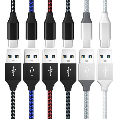 China MP3 MP4 Player For Samsung USB C Cable Charger 6 Ft Type C Charger USB Premium Nylon Cable , USB A To Type C Charging Cable Fast Charging 10 Ft for sale