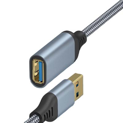 China Durable Nylon Braided Material Nylon Braided Fast Data Transfer USB Extension Cable USB Type 3.0 Extension Cables A Male To Female 1m 2m 3m 5m for sale