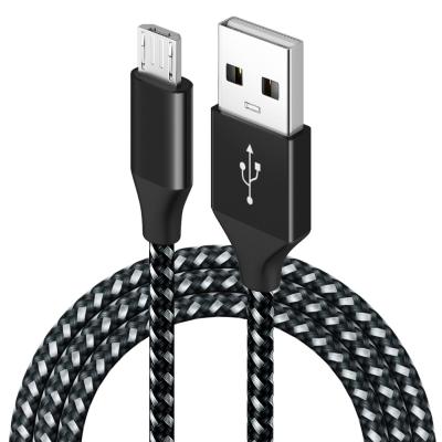 China Durable Nylon Braided For PS4, Camera, MP3 Android Phone USB Charging 3M Extra Long Nylon Android Data Cable Micro USB Cable Braided Cable for sale