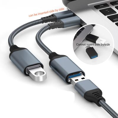 China Mobile Phone USB C to USB Adapter , Type C 3.0 OTG Cable on Go Male Type C to USB A Female Adapter Compatible with MacBook for sale