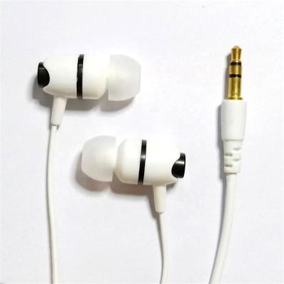 China White In-ear Wired Earphone Wired 3.5mm Noise Canceling In-ear Moving Earphone For Portable Media Player for sale