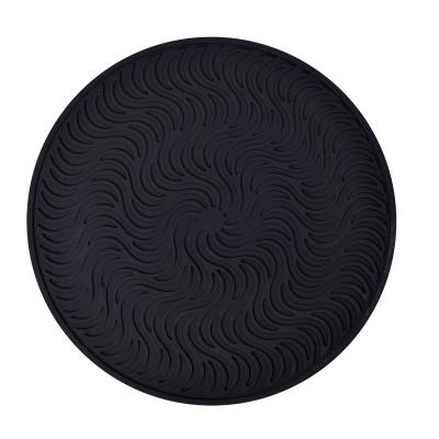 China Large Size Cup Stocked Mat Silicone Hot Pot Holder Mat Coaster Silicone Drink Coaster for sale