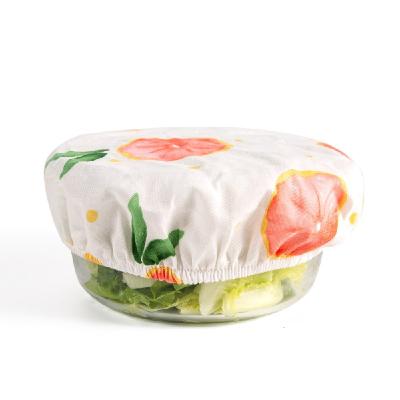 China Non Spill Organic Eco Friendly Cotton Food Stretch Lid Clothing Dust Food Cover for sale