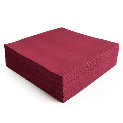 China Wedding Linen Sanitary Disposable Dinner Cloth Airlaid Guest Feel Colorful Paper Napkins for sale